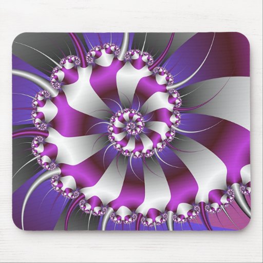 Fractale Mousepad de Shell d'escargot Tapis De Souris