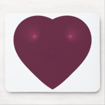Fractale rouge Mousepad de coeur Tapis De Souris