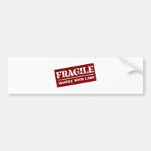 Fragile manipulez avec l'article de soin adhésif pour voiture