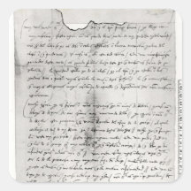 Fragment de lettre écrit par Christopher Autocollants