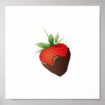 Fraise de chocolat posters