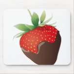 Fraise de chocolat tapis de souris