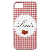 Fraise mignonne personnalisable étui iPhone 5