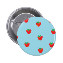 Fraises bleues badge avec épingle