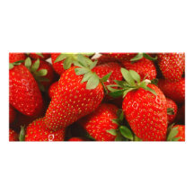 Fraises Cartes De Vœux Avec Photo