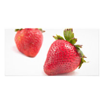 Fraises rouges cartes avec photo