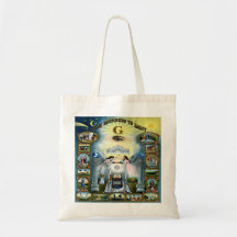 Franc-maçonnerie antique Hazen maçonnique de métie Sacs De Toile