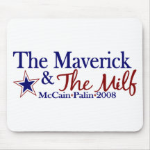 Franc-tireur et Milf (McCain Palin 2008) Tapis De Souris