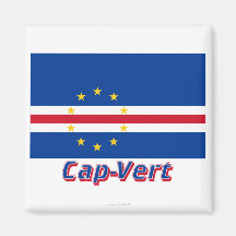 Français d'avec le nom en de Casquette-Vert de Dra Magnets