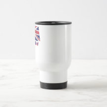 Français de Drapeau Royaume-Uni avec le nom en Mug À Café