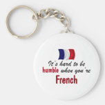 Français humble porte-clé