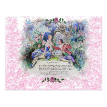 Français Valentine de Je'Taime Marie Antoinette Cartes Postales
