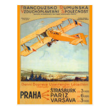 ~ Franco Roumanie de Praha Cartes Postales