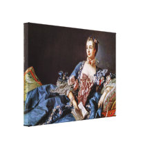Francois Boucher - Madame de Coiffure style Pompad Impressions Sur Toile