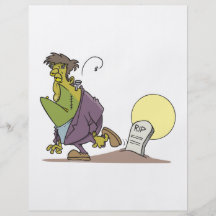 frankenstein drôle dans la conception de bande des prospectus customisé