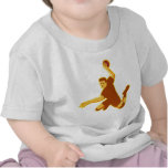 frappe sautante de joueur de handball rétro t-shirts