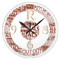 Frappez horloge ronde de SAL (la grande) horloges murales