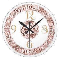 Frappez (la grande) horloge ALS2 ronde horloges murales