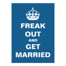 Freak épouser invitations personnalisables
