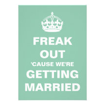 Freak épouser invitations personnalisables