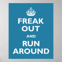 Freak et courez autour affiche