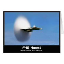 Frelon du bang sonique F-18 Cartes De Vœux