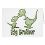 Frère de dinosaures carte de vœux
