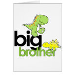 frère de dinosaures cartes de vœux