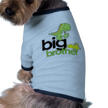 frère de dinosaures t-shirt pour chien