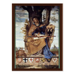 Fresque dans la scène de côté droit d'institut de  carte postale