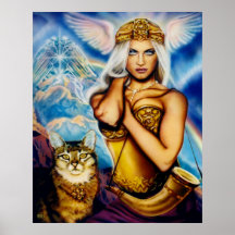 Freya par l'iris de Lisa Affiches