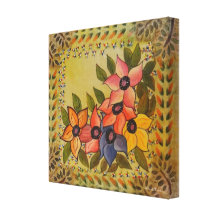 Frida Kahlo a peint Flores Toile Tendue