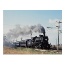 Frisco 2-10-0, no. 1630, musée de chemin de fer de carte postale