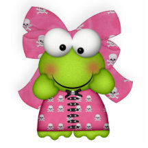 froggy girly dans skully la robe photo sculptures