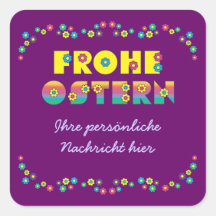 Frohe Ostern Autocollants