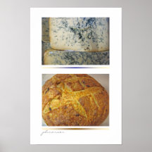 fromage bleu et pain affiche