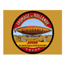 Fromage de Dirigeable Hollande Carte Postale