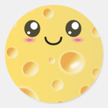 Fromage heureux mignon de Kawaii Adhésifs