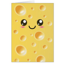 Fromage heureux mignon de Kawaii Cartes