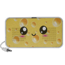 Fromage heureux mignon de Kawaii Haut-parleur De Voyage