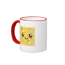 Fromage heureux mignon de Kawaii Mug À Café