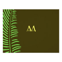 Fronde de paume épousant RSVP Invitation
