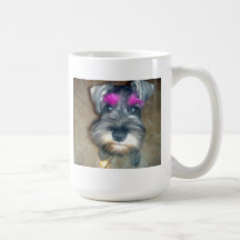 Front rose - Schnuazer miniature Mug À Café