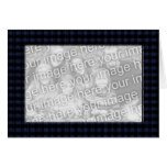 Frontière bleue et noire de modèle de carte - de p