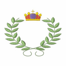 Frontière de crête polos brodés