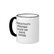 FRONTIÈRE DE PRODUCTIVITÉ TASSE À CAFÉ