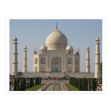 frontière du Taj Mahal Carte Postale