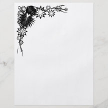 Frontière florale prospectus personnalisés