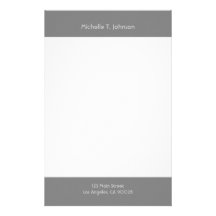 frontière grise simple motifs pour papier à lettre