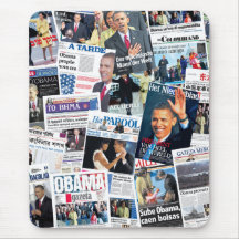 Frontpages d'International d'inauguration d'Obama Tapis De Souris